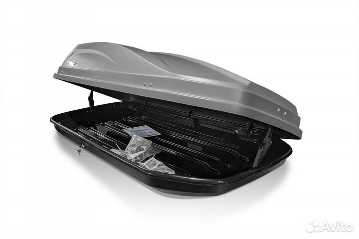 Автобокс на крышу Active M серый