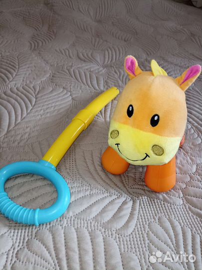 Лошадка каталка с ручкой