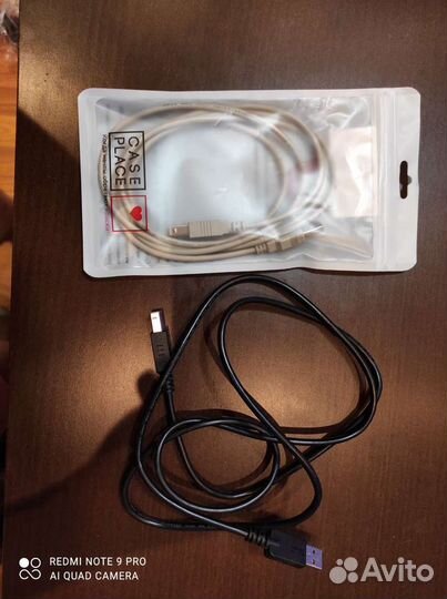 Кабель USB для принтера, сертифицированный, новый