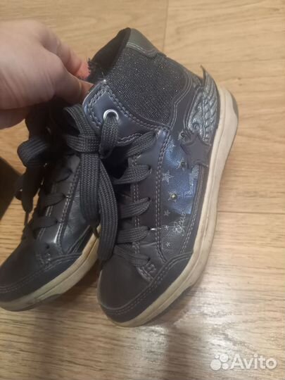 Кеды высокие Geox, светятся, 28р