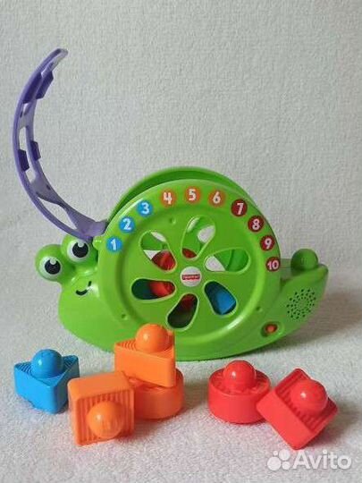 Игрушка музыкальный сортер Улитка Fisher price
