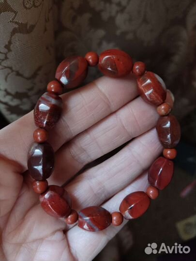 Браслет нат. камень яшма Новый