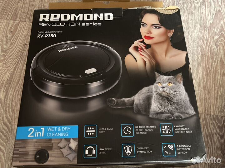 Робот пылесос redmond rv-r350
