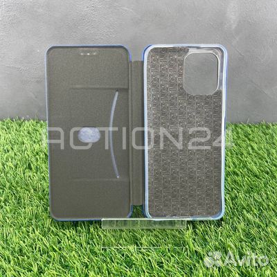 Чехол книжка Xiaomi Redmi 12 (синий)