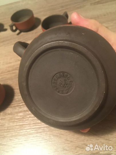 Чайный набор из натуральной глины