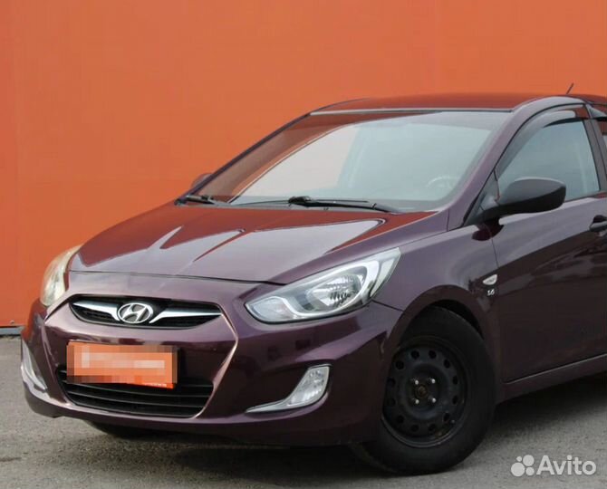 Бампер Hyundai Solaris 1 10-14 Фиолетовый