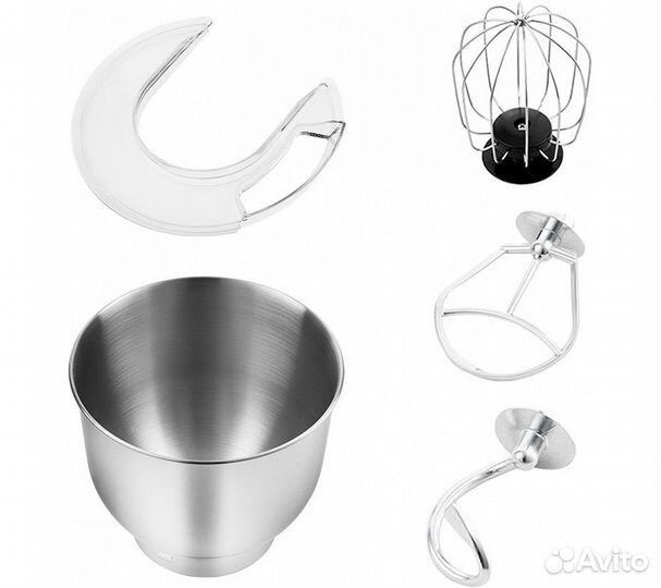 Планетарный миксер Kitfort кт-3046-1 черно-фиолето