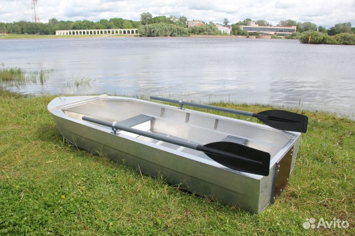 Лодка алюминиевая Малютка-Н 2.9 м.с транцем, новая