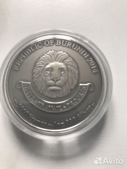 Бурунди 5000 франков детёныш леопарда