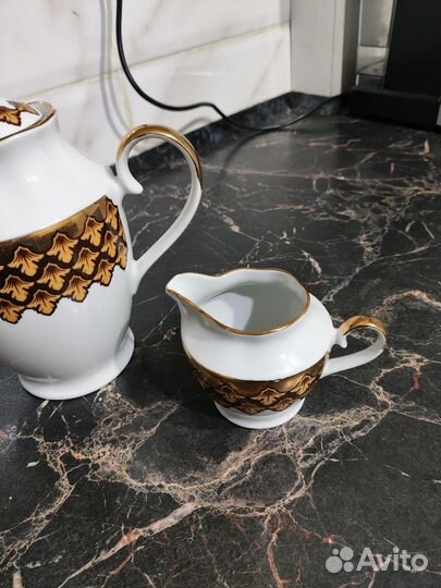 Кофейник и молочник фарфор СССР