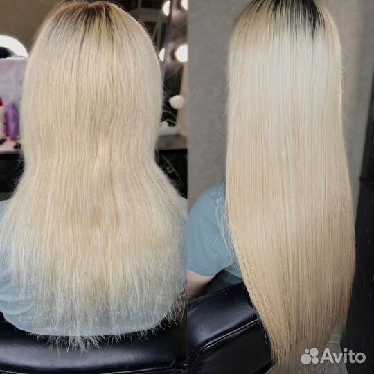 Наращивание волос модель