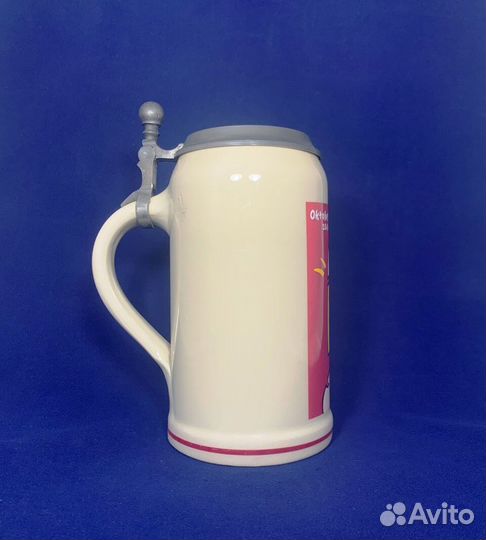 Литровая пивная кружка 