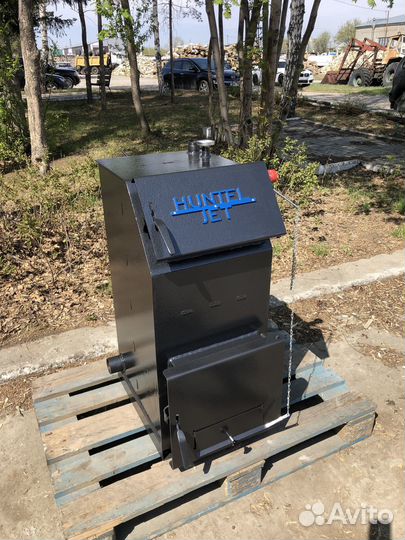 Твердотопливный котёл с увеличенной топкой