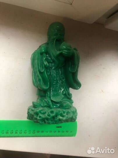Шоусин из нефрита и Дракон фигурки