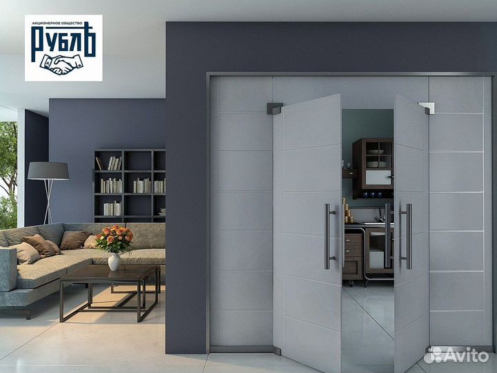 Стеклянная дверь