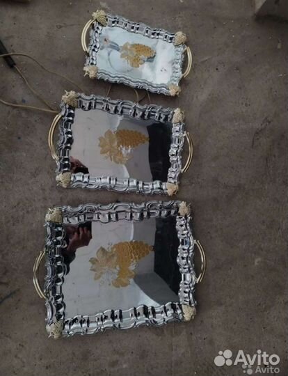 Поднос СССР из нержавейки