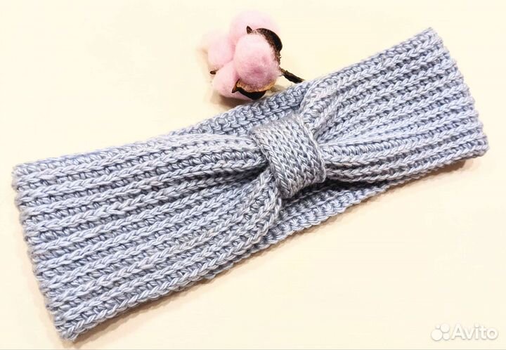Вязаная повязка на голову