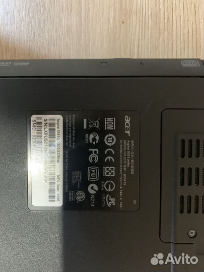 Ноутбук acer aspire 5551