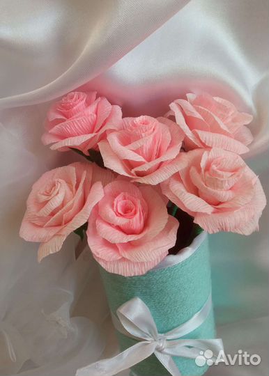 Букет из бумажных цветов