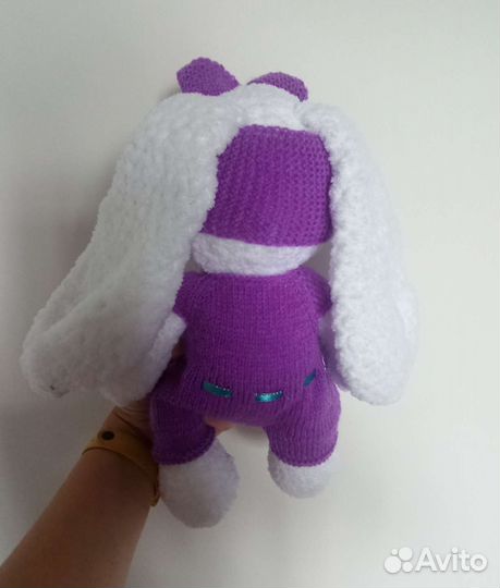 Плюшевый заяц с длинными ушами 30 см