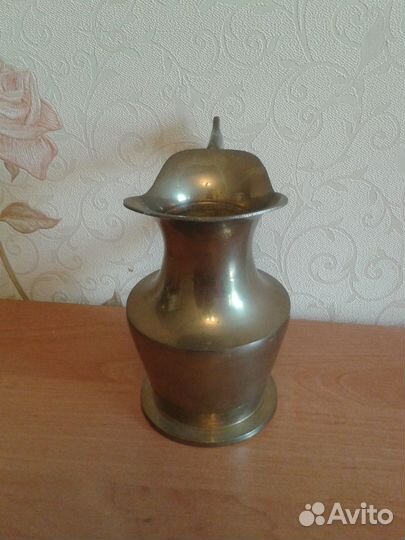 Кувшин латунный 14 см.Германия 70-х годов