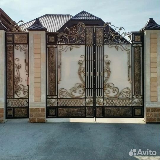 Кованые ворота под ключ с доставкой