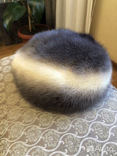Берет норка 57 размер, б/у