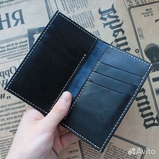 Кардхолдер из натуральной кожи ручной работы