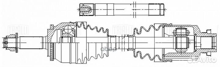 Привод перед. лев. для а/м Mitsubishi Lancer Ev