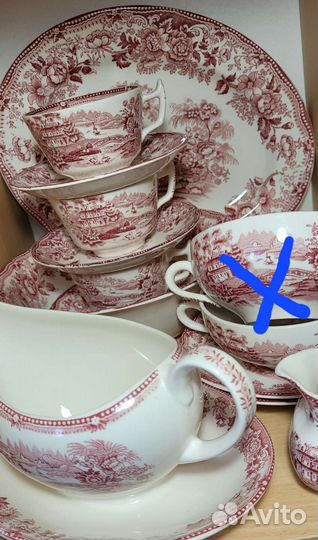 Английская винтажная посуда Сервиз tonquin