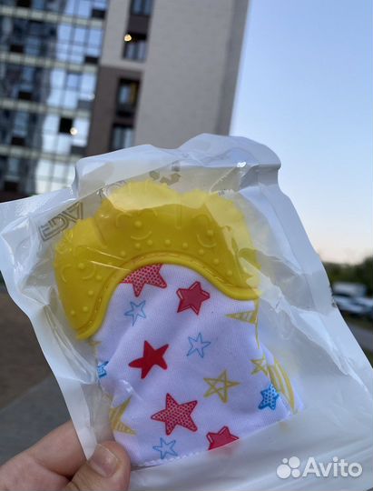 Рукавичка-грызунок, шуршащий, прорезыватель