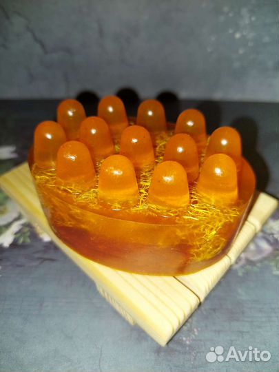 Мыло ручной работы с люфой