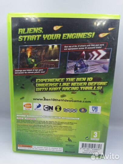 Ben 10: Galactic Racing xbox 360 (б/у, англ.)