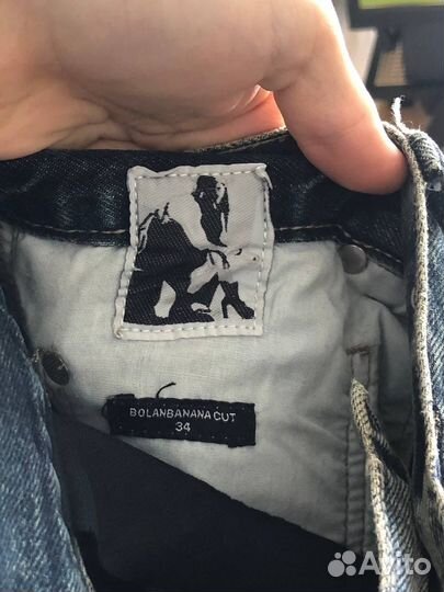 В наличии Rick Owens bolan banana cut jeans джинсы