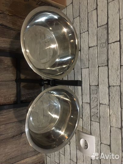 Поводок для собак кожаный миска и ошейник кожаный