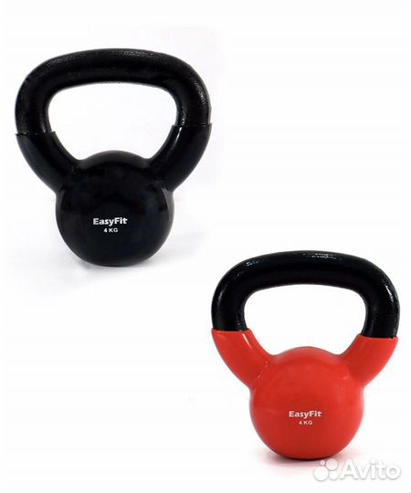 Гиря обрезиненная 4кг 6кг 8кг 10кг 12кг 14кг 16кг