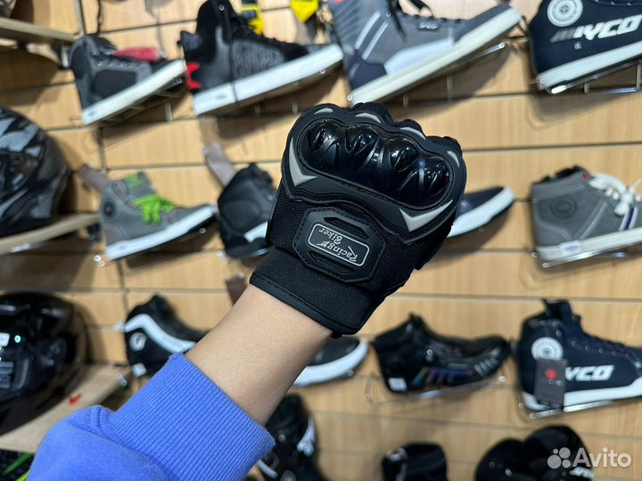 Мотоперчатки защитные перчатки на мото черные