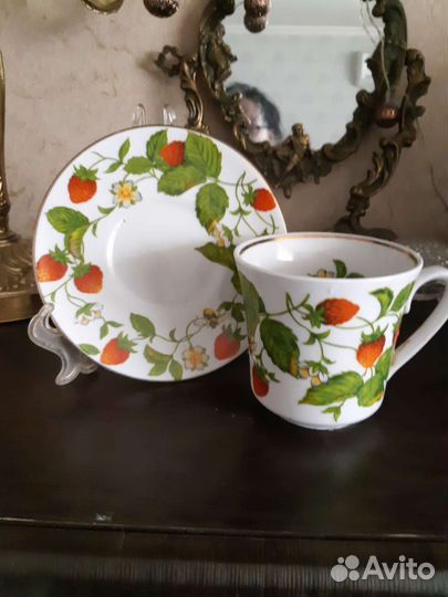 Чашка с блюдцем дулево