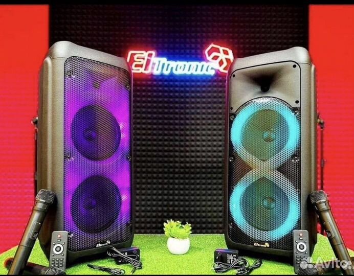 Колонка с караоке микрофоном