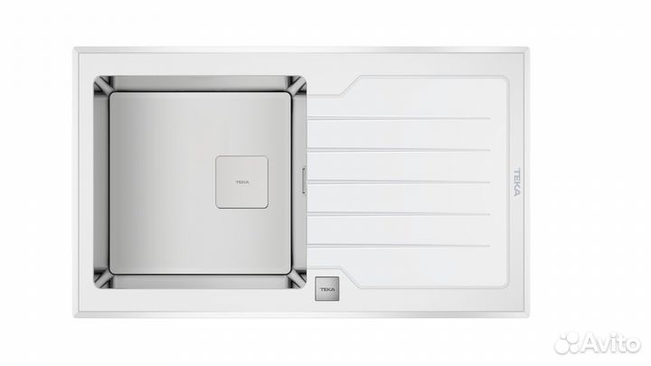 Teka diamond RS15 1B 1D 86 white Белое Стекло