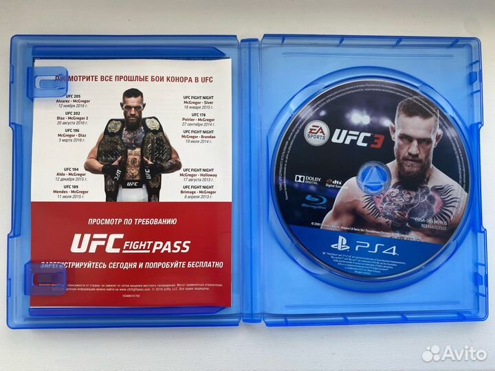 Игры ps4 UFC 3 Диск