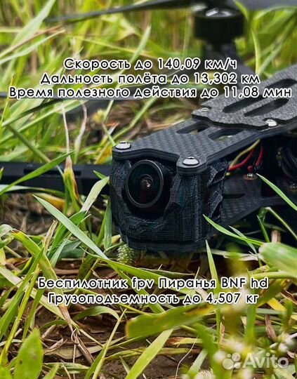 Квaдpoкoптeр фпв Пиpанья 10 дюймов