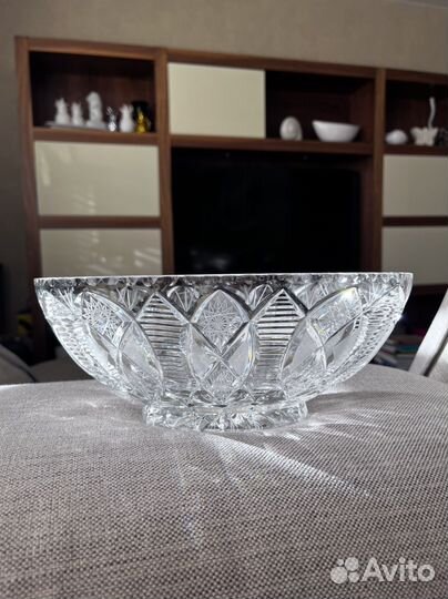 Ваза для фруктов ладья Bohemia Чехия