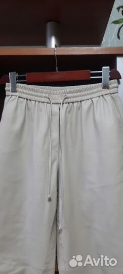 Брюки из экокожи lime, M