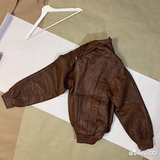 Leather bomber jacket vintage y2k