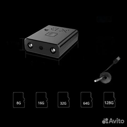 Мини камера видеокамера Wi-Fi