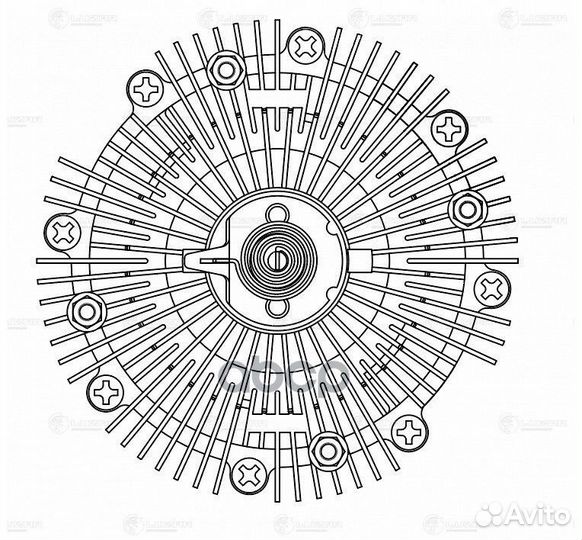 Муфта вязкост. toyota land cruiser 100 (98) 4.7I