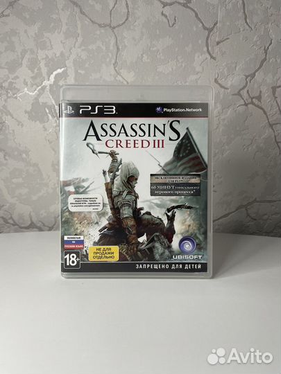 Assassins creed 3 ps3 игры ps3