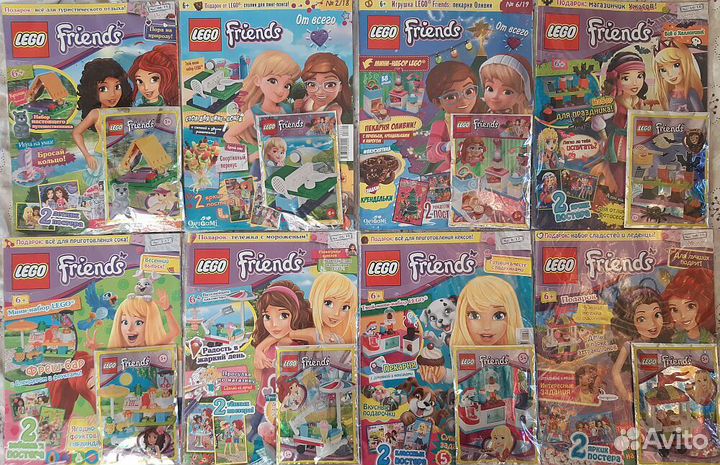 Журналы Lego с игрушками, инструкции к наборам, от