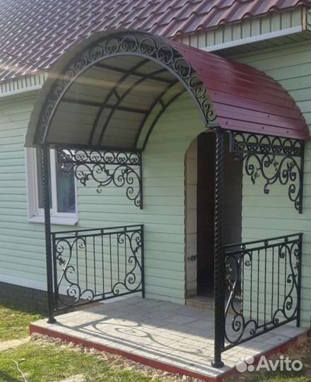 Козырек кованый